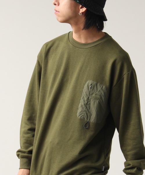 「GERRY」 スウェットカットソー LL カーキ メンズ_画像3