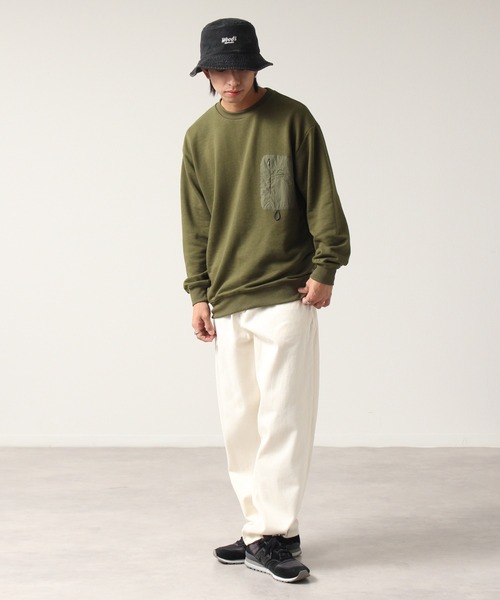 「GERRY」 スウェットカットソー LL カーキ メンズ_画像4