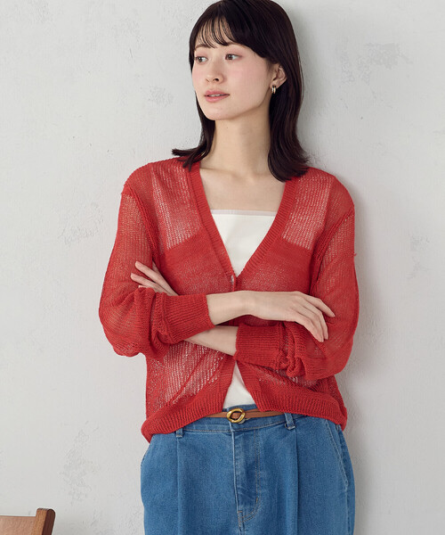 COMME CA ISM（コムサイズム） カーディガン 日本製ホールガーメント 