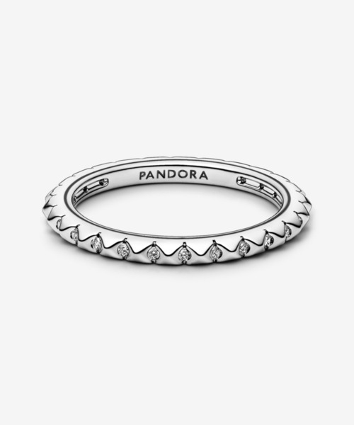 「Pandora」 リング 56 シルバー レディース_画像9