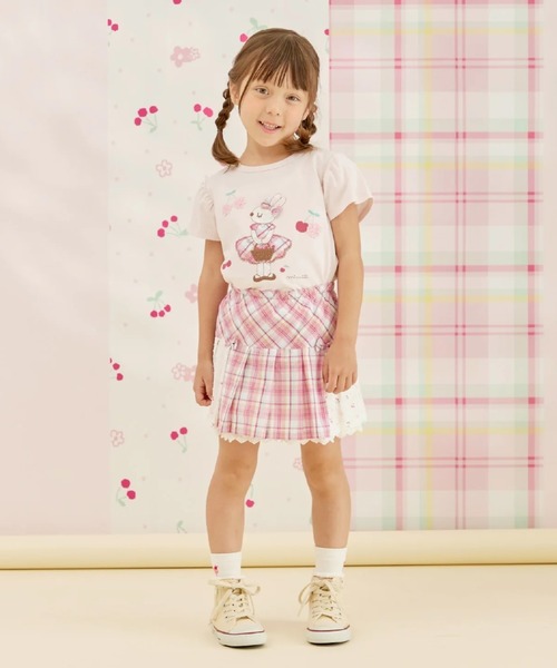 KP tシャツ mimiちゃんアップリケ 半袖Tシャツ キッズ 子供服 女の子