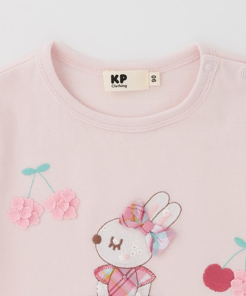 KP tシャツ mimiちゃんアップリケ 半袖Tシャツ キッズ 子供服 女の子