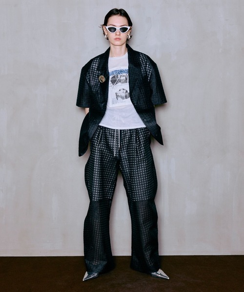 パンツ MAISON SPECIAL Check Easy Pants MAISON SPECIAL（メゾンスペシャル） パンツ Sheer Check Easy Pants