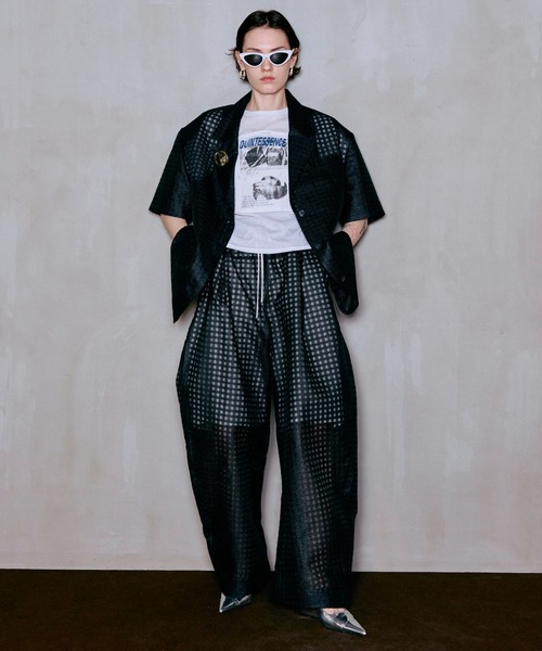 MAISON SPECIAL（メゾンスペシャル） パンツ Sheer Check Easy Pants