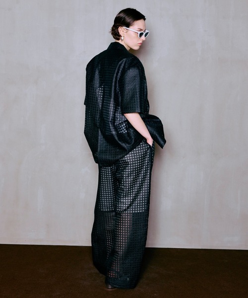 MAISON SPECIAL（メゾンスペシャル） パンツ Sheer Check Easy Pants