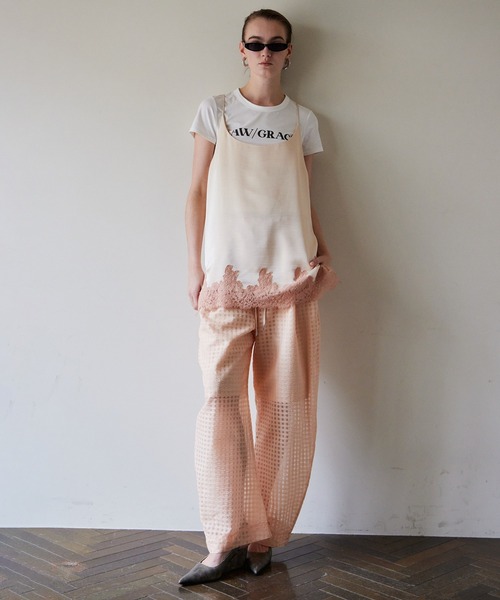 MAISON SPECIAL（メゾンスペシャル） パンツ Sheer Check Easy Pants