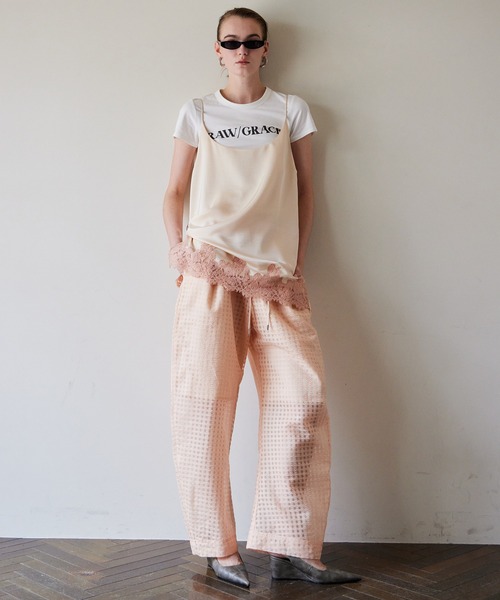 MAISON SPECIAL（メゾンスペシャル） パンツ Sheer Check Easy Pants