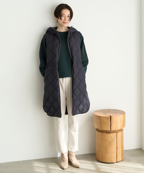 「UNFILO」 イージーパンツ X-SMALL ベージュ レディース_画像3