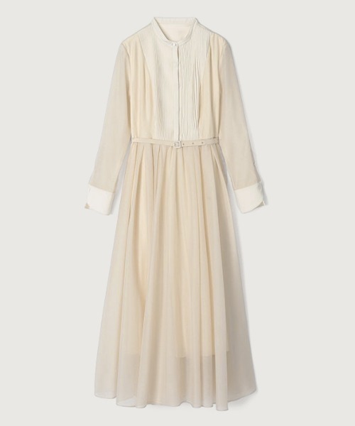 「anuans」 長袖ワンピース SMALL ベージュ レディースの画像
