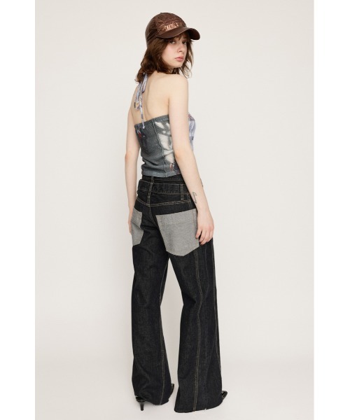 「SLY」 ブーツカットデニムパンツ 0 ブラック レディース