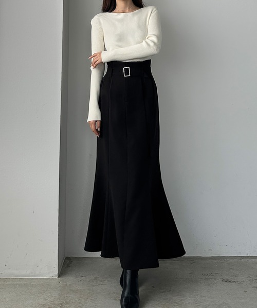 「Louere」 ロングスカート X-LARGE アイボリー レディース_画像2