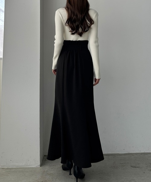 「Louere」 ロングスカート X-LARGE アイボリー レディース_画像5