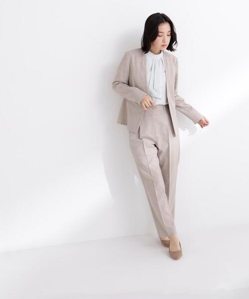 ナチュラルビューティーベーシック ビューティーアンドユース スーツ ノーカラー NATURAL BEAUTY BASIC（ナチュラルビューティーベーシック） ノー