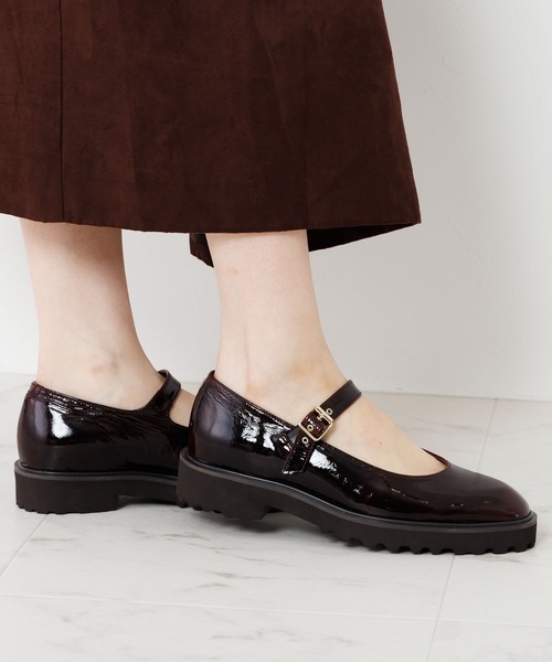 「HIMIKO」 フラットパンプス 25.5cm ブラック レディース_画像4