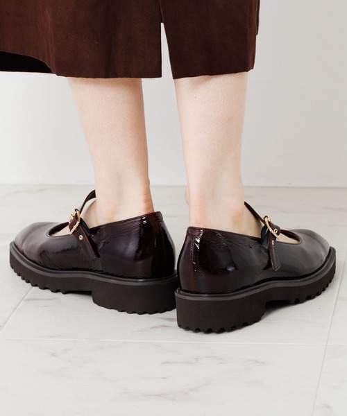 「HIMIKO」 フラットパンプス 25.5cm ブラック レディース_画像5