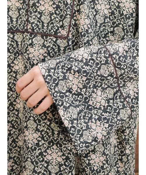 「CRAFT STANDARD BOUTIQUE」 「refined works」長袖ワンピース FREE グレー レディース_画像5