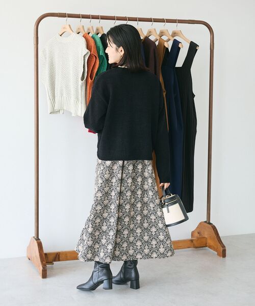 「CRAFT STANDARD BOUTIQUE」 「refined works」長袖ワンピース FREE グレー レディース_画像9