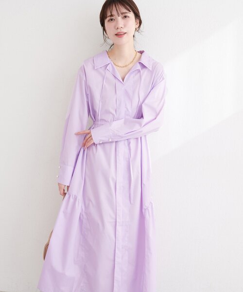 natural couture 「natural couture」 シャツワンピース MEDIUM