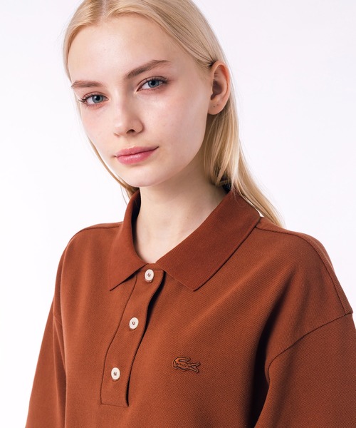 LACOSTE（ラコステ） 半袖ワンピース 36 ネイビー レディース
