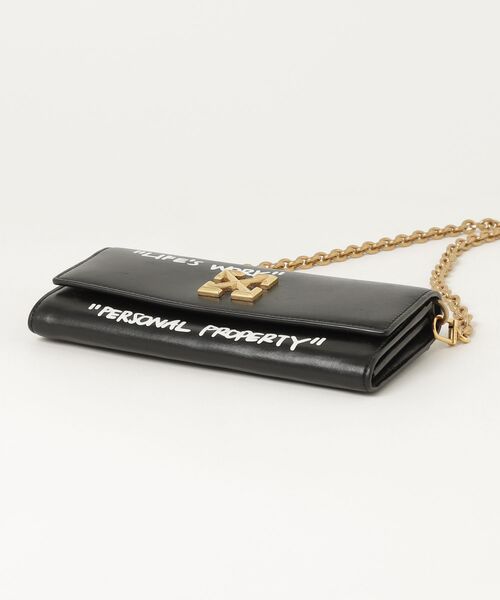 「off white」 Jitney 財布 - ブラック レディース_画像3