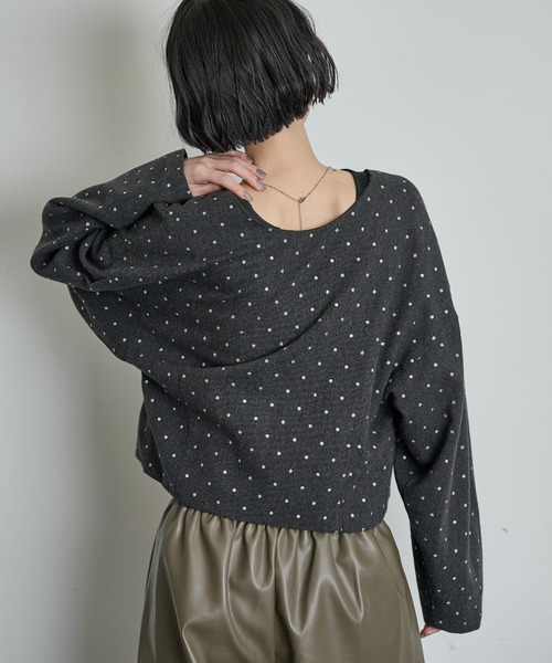 極美品✨セオリー ノーカラー ツイードクロップドジャケット ブラック サイズ8 THE Yon ジャケット ノーカラージャケット 2wayグリッタードット