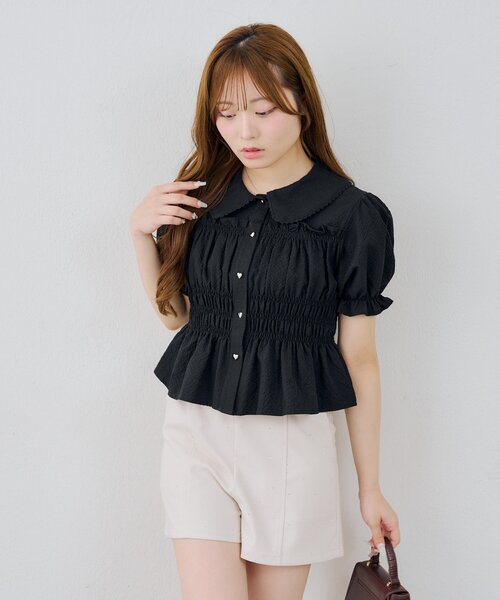 continuer de NICE CLAUP パンツ キラキラビジューショートパンツ