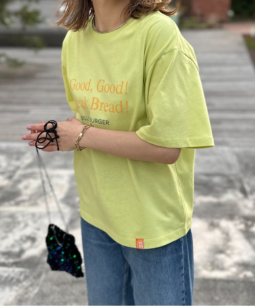 「mi via loca」 半袖Tシャツ FREE ライム レディース_画像6