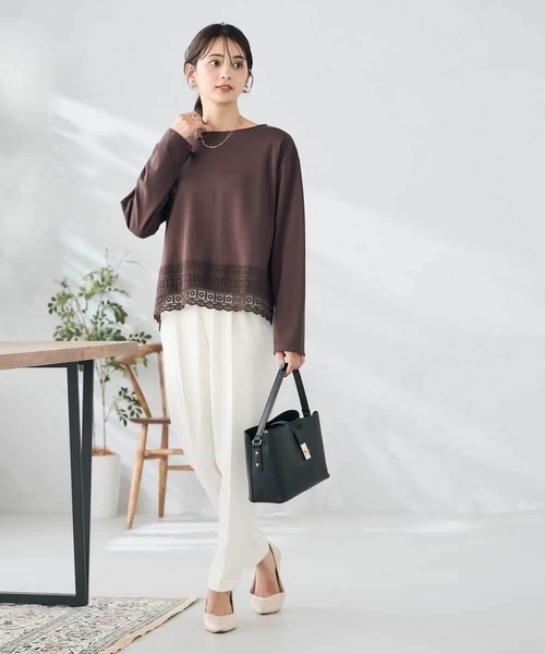 「a.v.v」 パンツ 36 ホワイト レディース_画像7