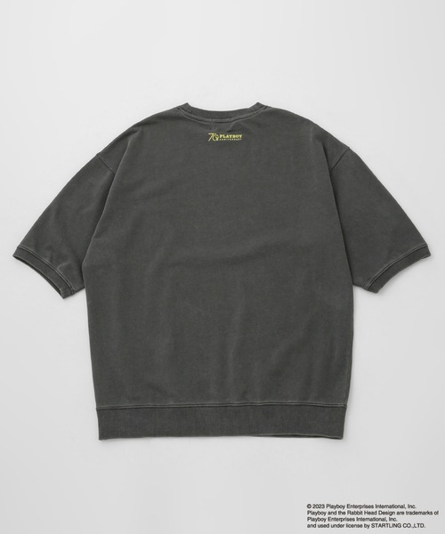 「PLAYBOY」 半袖Tシャツ L レッド メンズ_画像3