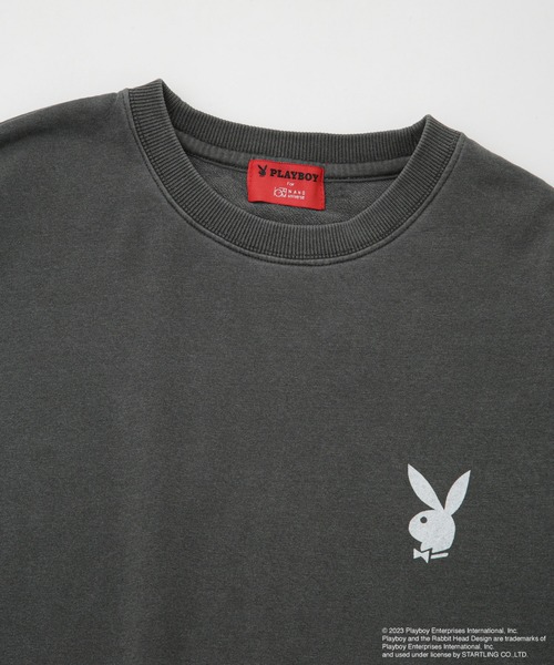 「PLAYBOY」 半袖Tシャツ L レッド メンズ_画像4