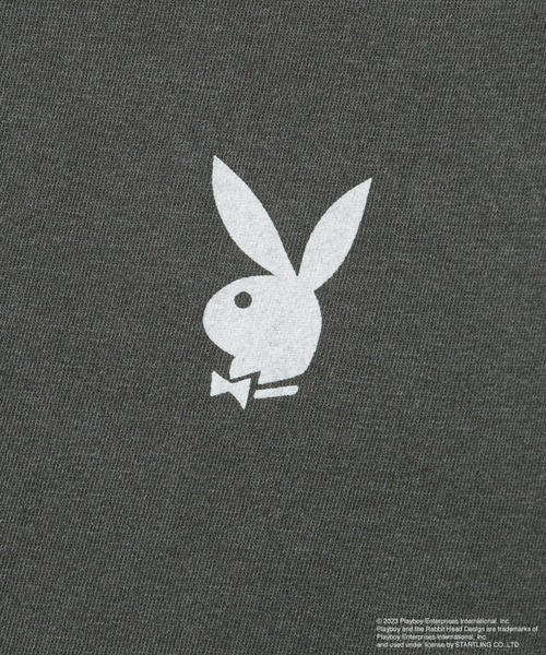 「PLAYBOY」 半袖Tシャツ L レッド メンズ_画像5