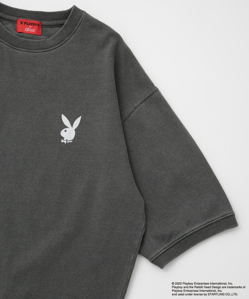 「PLAYBOY」 半袖Tシャツ L レッド メンズ_画像6