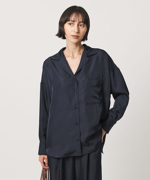 UNITED ARROWS（ユナイテッドアローズ） ブラウス シャツ シルクライク 