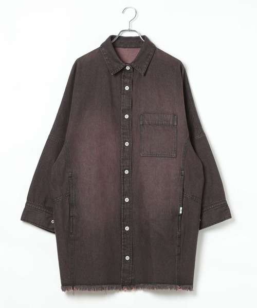 HEREIAM ワンピース 「HEREIAM」コクーンデニムシャツワンピース