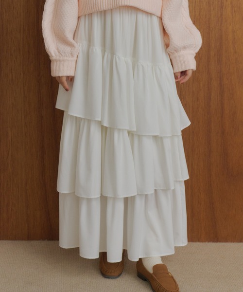 GALERIE VIE（ギャルリー ヴィー） ロング スカート リネンシルク