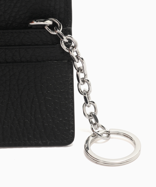 Maison Margiela ブラックレザーキーケース Maison Margiela（メゾンマルジェラ） キーケース S56GUI0128/P4455