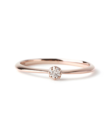 SIENA ROSE 指輪 リング 一粒ダイヤのシンプルリング「ロゼチナ
