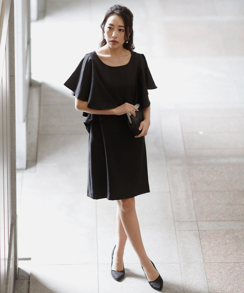 オンライン限定商品 ドレス 袖フレアドレスワンピース 税込