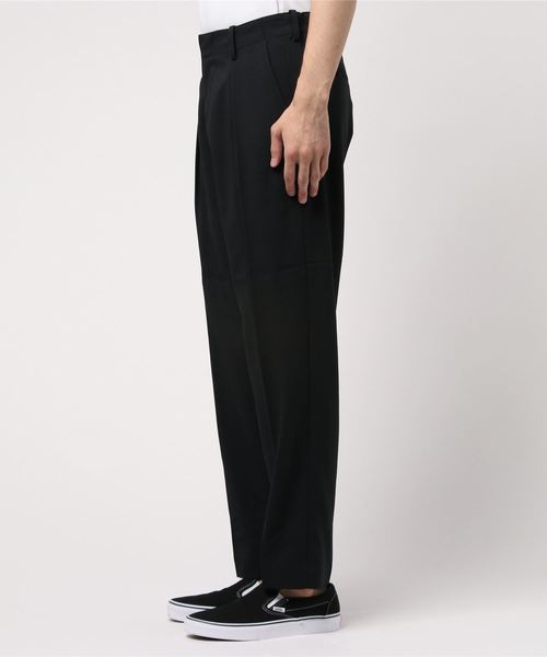 soe スラックス / Easy Trousers Back-side Satin Georgette メンズ 