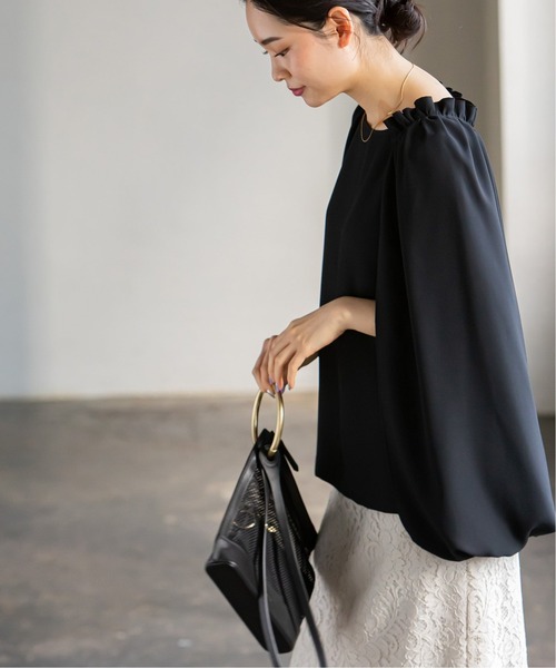 NOBLE ケーププルオーバー NOBLE シャツ ブラウス ケーププルオーバー : ZOZOTOWN Yahoo!店