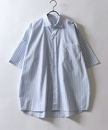 SITRY（シトリー） シャツ 半袖 Oversize Drop shoulder broadcloth