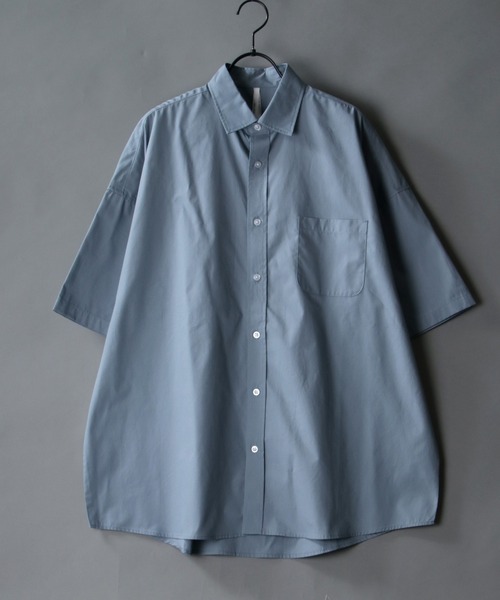 SITRY シャツ Oversize Drop shoulder broadcloth shirt