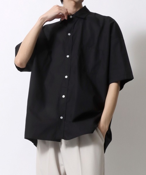 SITRY（シトリー） シャツ Oversize Drop shoulder broadcloth shirt