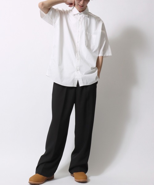 美品 ティッカ コットン100%ドロップショルダー 半袖 シャツ ◆ベージュ Amazon.co.jp: [Shaka Wear] シャカウェア ドロップショルダー