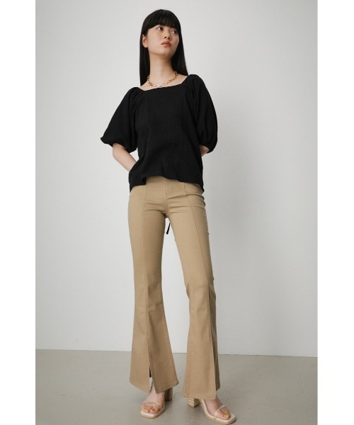 AZUL BY MOUSSY パンツ CENTER SLIT COLOR FLARE PT/センター