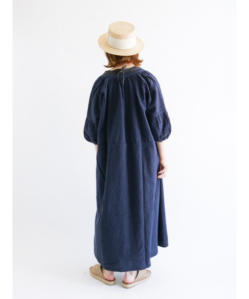 新品　SM2☆ミント／綿麻前開きパフスリーブワンピース 新品 SM2☆ミント／綿麻前開きパフスリーブワンピース - メルカリ