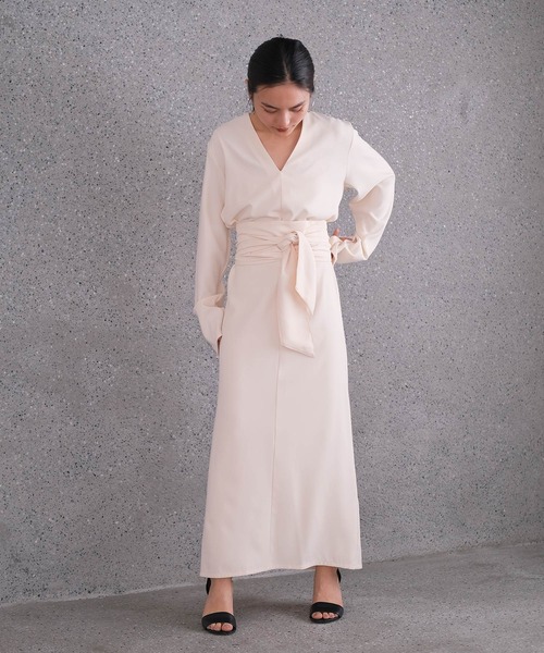 akte アクテ ケープ付きドレス ワンピース f(Ｔ) オケージョン AKTE（アクテ） ワンピース ケープロングドレス : ZOZOTOWN Yahoo!店