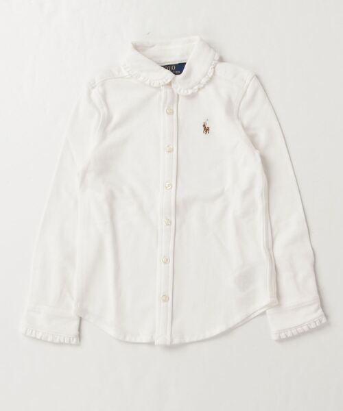 ブラウス シャツ ニット オックスフォード シャツ キッズ 子供服 女の子の画像