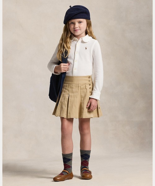 ブラウス シャツ ニット オックスフォード シャツ キッズ 子供服 女の子の画像