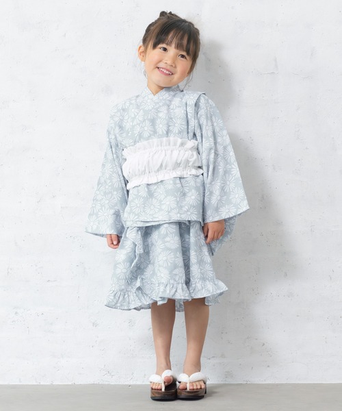 SOUBIEN（創美苑） 浴衣 セパレート浴衣セット 子ども キッズ 上下